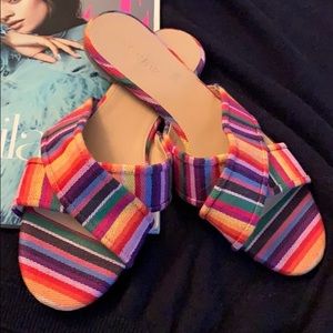 New J. Crew slide sandals